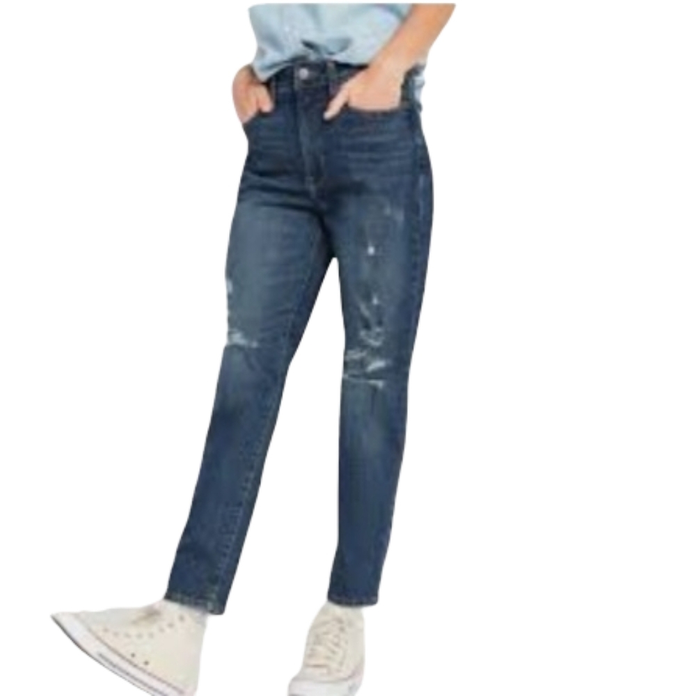 Old Navy OG Highrise Ripped Straight Jeans size 4